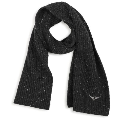 шал,ръкавици,шапки,и,шалове,zadig,&,voltaire,x60876,scarf,black,(heather,gray)