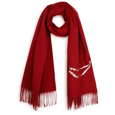 шал,ръкавици,шапки,и,шалове,zadig,&,voltaire,x60878,scarf,red,(bordeaux)