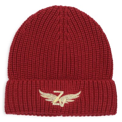 юношеска,шапка,всички,шапки,zadig,&,voltaire,x60888,junior,beanie,red,(bordeaux)