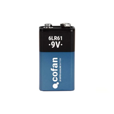 батерии,cofan,6lr61,9v,alkaline,battery,12,units,clear,(blue)