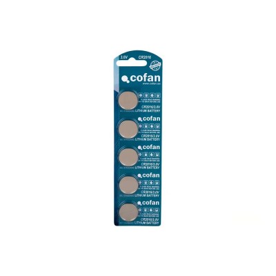 батерии,cofan,cr2016,3v,button,battery,100,units,clear,(silver)