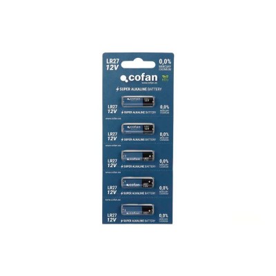 батерии,cofan,lr27,12v,alkaline,battery,5,units,clear,(blue)