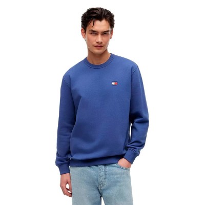 блуза,мъжки,пуловери,tommy,jeans,badge,regular,fit,sweatshirt,blue,(blue,storm)
