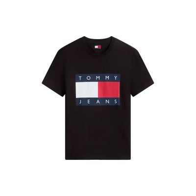 тениска,мъжки,тениски,дамски,тениски,tommy,jeans,dm0dm22645,short,sleeve,t,shirt,black,(black,0gj)