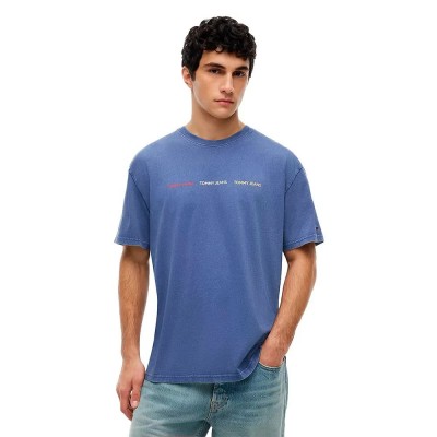тениска,мъжки,тениски,дамски,тениски,tommy,jeans,dm0dm23180,short,sleeve,t,shirt,blue,(blue,storm)
