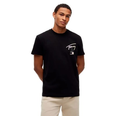 тениска,мъжки,тениски,дамски,тениски,tommy,jeans,dm0dm23253,short,sleeve,t,shirt,black,(black)