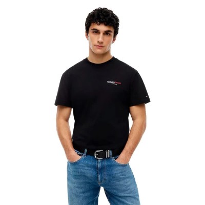 тениска,мъжки,тениски,дамски,тениски,tommy,jeans,dm0dm23375,short,sleeve,t,shirt,black,(black)