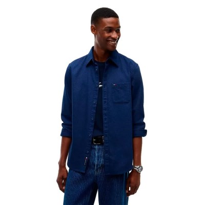 риза,с,дълъг,ръкав,дамски,ризи,мъжки,ризи,tommy,jeans,dm0dm23529,long,sleeve,shirt,blue,(basic,navy)