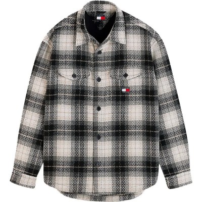 карирана,риза,мъжки,якета,дамски,якета,и,палта,tommy,jeans,dm0dm23616,overshirt,grey,(black,check)