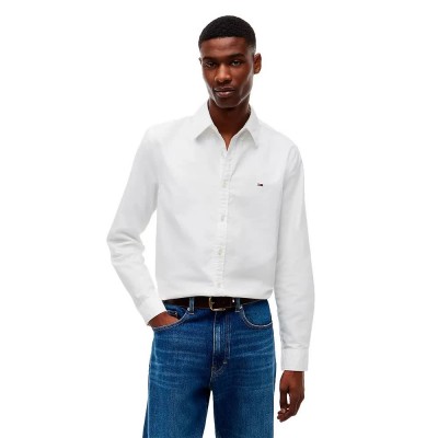 риза,с,дълъг,ръкав,дамски,ризи,мъжки,ризи,tommy,jeans,dm0dm23711,long,sleeve,shirt,white,(ecru)