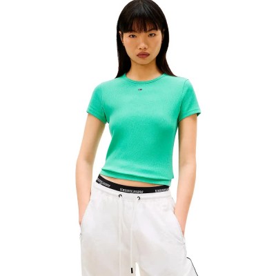 тениска,мъжки,тениски,дамски,тениски,tommy,jeans,dw0dw17383,short,sleeve,t,shirt,green,(tropical,tide)