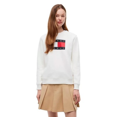 блуза,дамски,блузи,tommy,jeans,dw0dw22564,sweatshirt,white,(ecru)