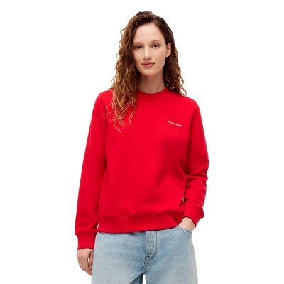 блуза,дамски,блузи,tommy,jeans,dw0dw22829,sweatshirt,red,(amaryllis,red)