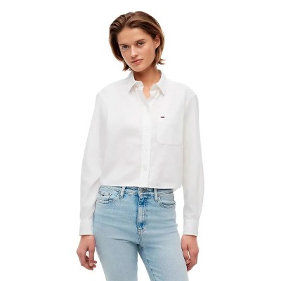риза,с,дълъг,ръкав,дамски,ризи,мъжки,ризи,tommy,jeans,dw0dw22943,long,sleeve,shirt,white,(ecru)