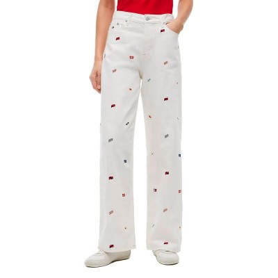 дънки,мъжки,панталони,дамски,панталони,tommy,jeans,dw0dw23042,high,waist,jeans,white,(denim,white,01)
