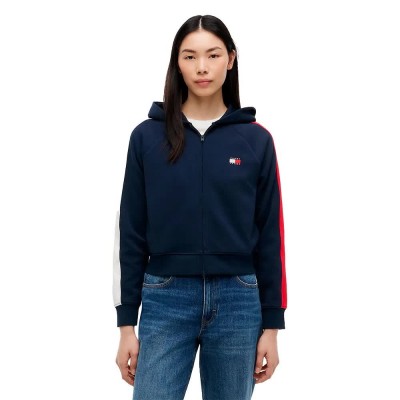 блуза,дамски,блузи,tommy,jeans,dw0dw23146,sweatshirt,blue,(dark,night,navy)