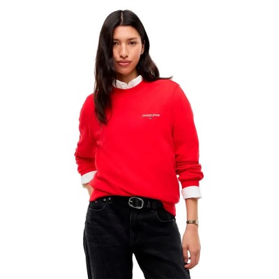 блуза,дамски,блузи,tommy,jeans,dw0dw23288,sweatshirt,red,(lavish,red)