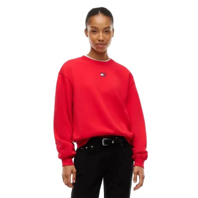 блуза,дамски,блузи,tommy,jeans,dw0dw23297,sweatshirt,red,(lavish,red)