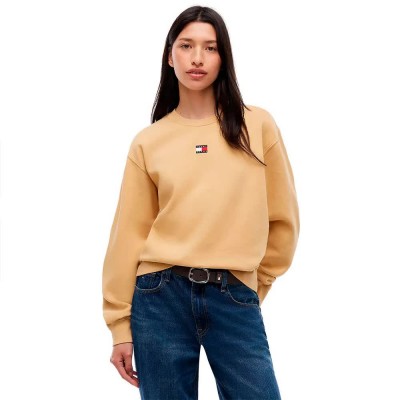 блуза,дамски,блузи,tommy,jeans,dw0dw23297,sweatshirt,yellow,(sunday,pastry)