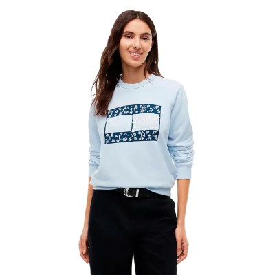 блуза,дамски,блузи,tommy,jeans,dw0dw23306,sweatshirt,blue,(sheer,blue)