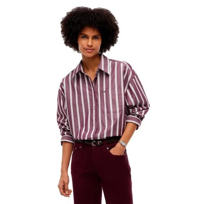 риза,с,дълъг,ръкав,дамски,ризи,мъжки,ризи,tommy,jeans,dw0dw23340,long,sleeve,shirt,purple,(calypso,berry,stripe)