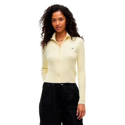 блуза,мъжки,пуловери,дамски,пуловери,tommy,jeans,dw0dw23355,full,zip,sweater,yellow,(day,lily)