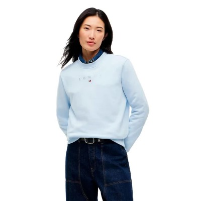 блуза,дамски,блузи,tommy,jeans,dw0dw23403,sweatshirt,blue,(sheer,blue)