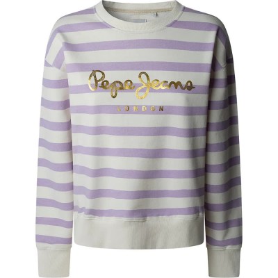 блуза,дамски,блузи,pepe,jeans,anna,sweatshirt,refurbished,beige,(lilac)