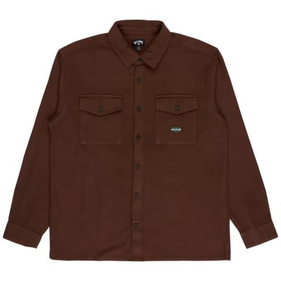 риза,с,дълъг,ръкав,дамски,ризи,мъжки,ризи,billabong,del,mar,long,sleeve,shirt,brown,(dark,cedar)