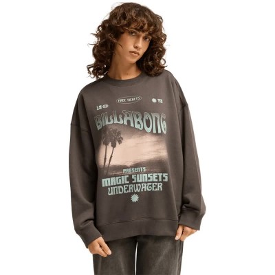 блуза,дамски,блузи,billabong,take,a,tour,sweatshirt,brown,(off,black)