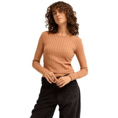 тениска,мъжки,тениски,дамски,тениски,billabong,way,out,knit,long,sleeve,t,shirt,brown,(sugar,almond)