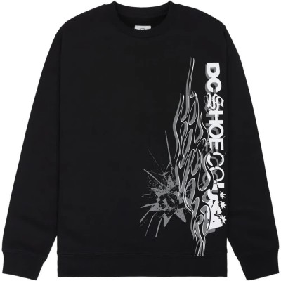 блуза,мъжки,пуловери,dc,shoes,dc,side,flame,sweatshirt,black,(black)