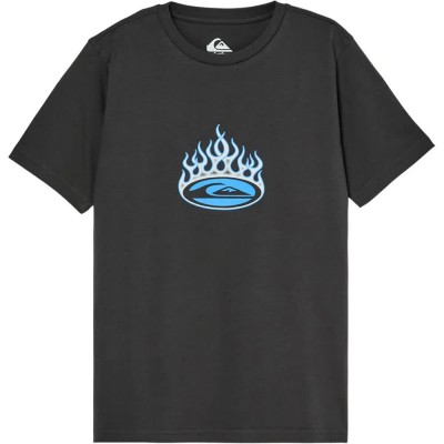 тениска,мъжки,тениски,дамски,тениски,quiksilver,flaming,short,sleeve,t,shirt,black,(tarmac)