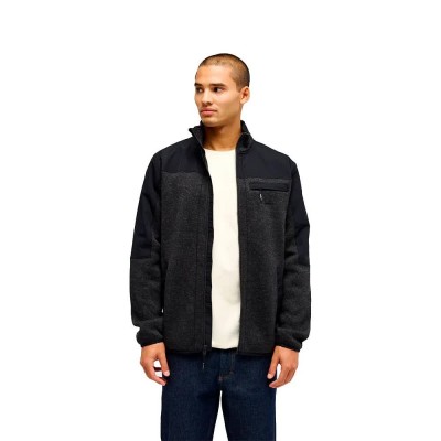 блуза,мъжки,пуловери,quiksilver,keller,outdoor,full,zip,sweatshirt,black,(black,heather)