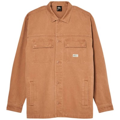 риза,с,дълъг,ръкав,дамски,ризи,мъжки,ризи,quiksilver,mohab,washed,twill,long,sleeve,shirt,brown,(rawhide)