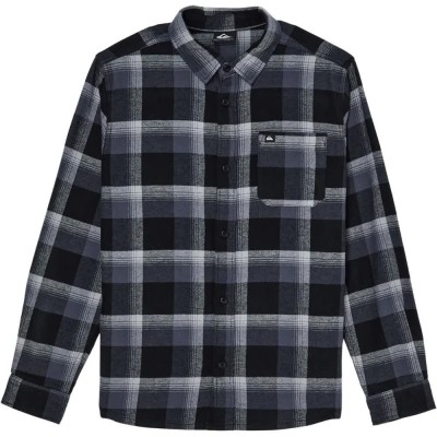 риза,с,дълъг,ръкав,дамски,ризи,мъжки,ризи,quiksilver,motherfly,plaid,long,sleeve,shirt,black,(black,motherfly)