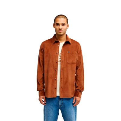 риза,с,дълъг,ръкав,дамски,ризи,мъжки,ризи,quiksilver,smoke,trail,cord,long,sleeve,shirt,brown,(rawhide)