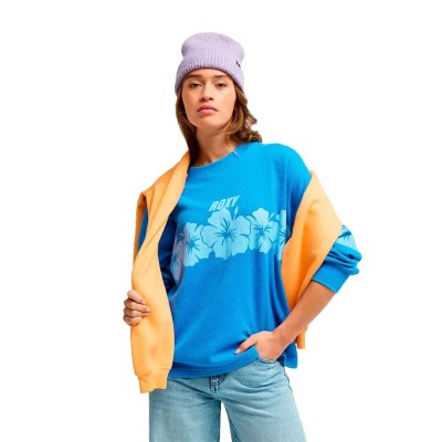 блуза,дамски,блузи,roxy,eastside,midweight,sweatshirt,blue,(super,sonic)