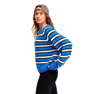 блуза,мъжки,пуловери,дамски,пуловери,roxy,one,in,school,sweater,blue,(coconut,milk,rewind,stripe,big)