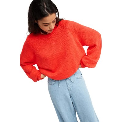 блуза,мъжки,пуловери,дамски,пуловери,roxy,one,in,school,sweater,orange,(hibiscus)