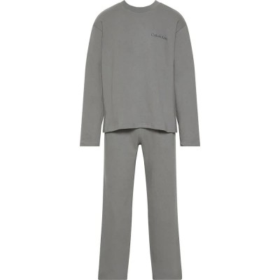 пижама,мъжки,пижами,calvin,klein,lv00nm2951,long,sleeve,pyjama,refurbished,grey,(smoke,screen)