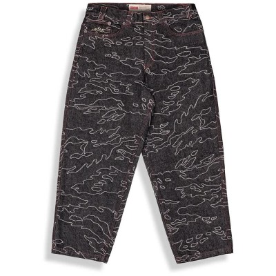 дънки,мъжки,панталони,дамски,панталони,grimey,odd,cutlass,jacquard,jeans,black,(raw,black)