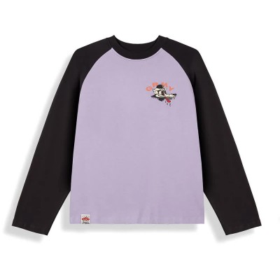 тениска,мъжки,тениски,дамски,тениски,grimey,wild,one,raglan,long,sleeve,t,shirt,purple,(black)