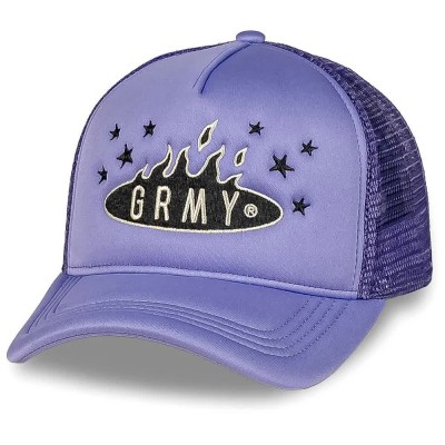 шапка,всички,шапки,grimey,wild,one,trucker,cap,purple,(purple)
