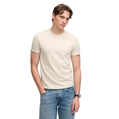 тениска,мъжки,тениски,дамски,тениски,superdry,essential,company,logo,short,sleeve,t,shirt,white,(pumice,marl,yellow,cream)