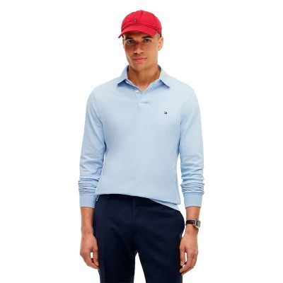 дамски,блузи,с,яка,мъжки,блузи,с,яка,tommy,hilfiger,1985,regular,fit,long,sleeve,polo,blue,(breezy,blue)