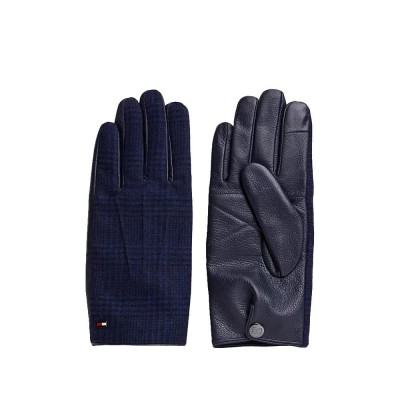ръкавици,ръкавици,шапки,и,шалове,tommy,hilfiger,am0am14520,gloves,blue,(preppy,navy,check)