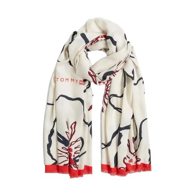 ръкавици,шапки,и,шалове,tommy,hilfiger,aw0aw18660,handkerchief,beige,(poppy,print)