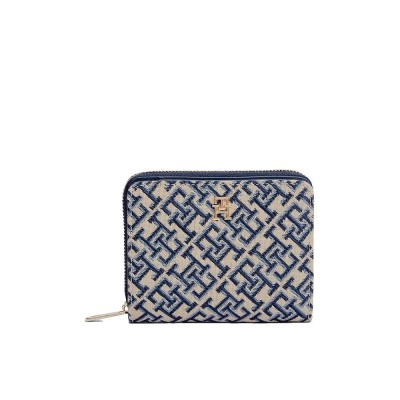 портфейли,и,портмонета,tommy,hilfiger,aw0aw18759,woman,wallet,blue,(blue,mono)