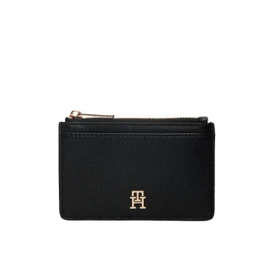портфейли,и,портмонета,tommy,hilfiger,aw0aw18867,woman,wallet,black,(black)